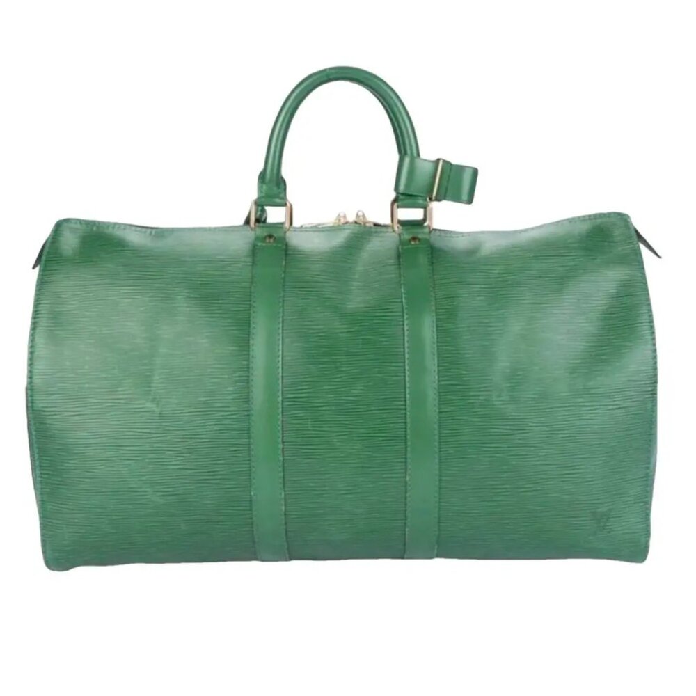 Louis Vuitton Green Epi Keepall 50